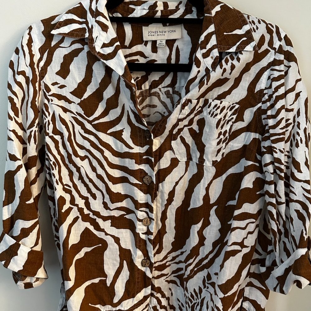 Jones of NY Button-Up Top